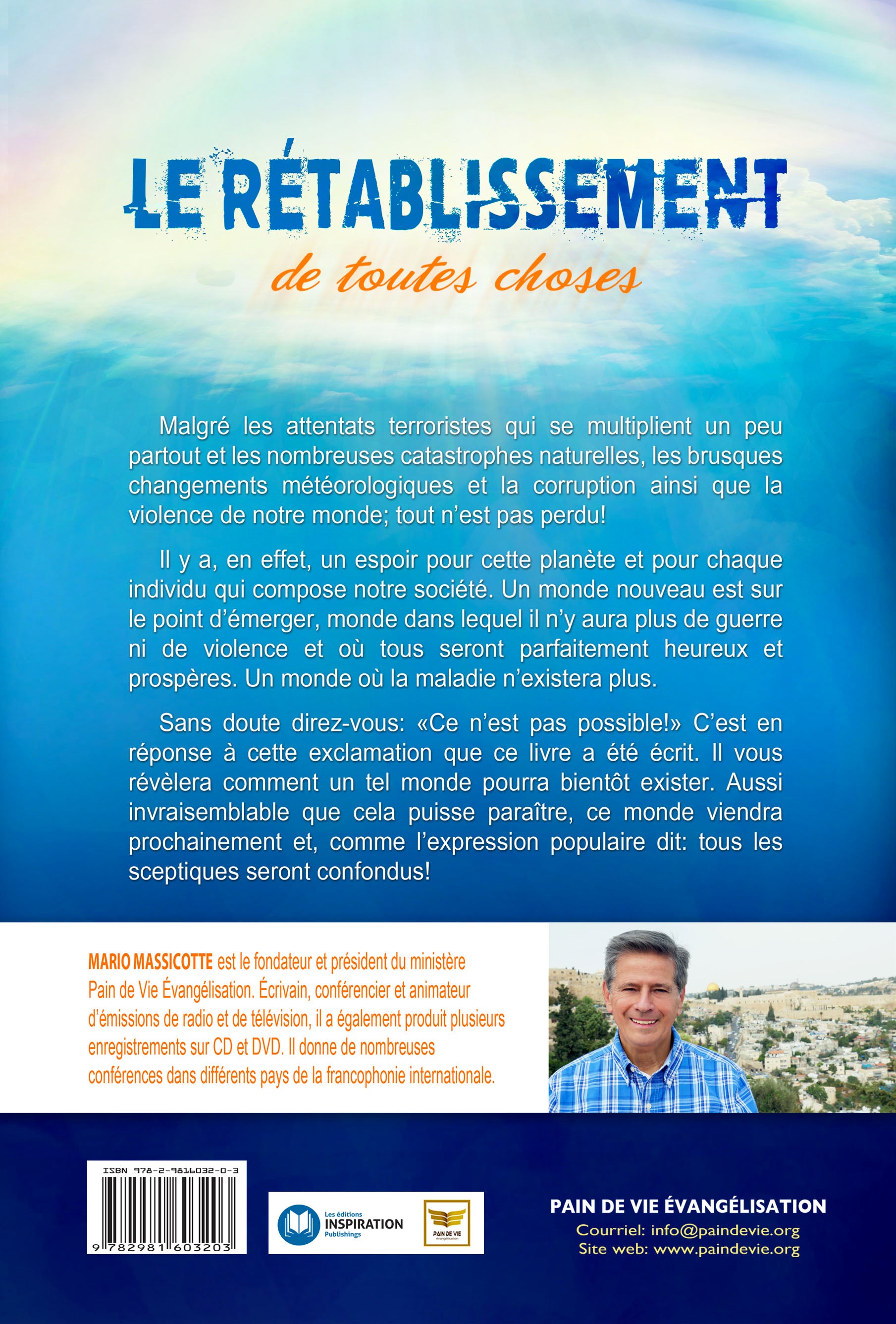 Le rétablissement de toutes choses