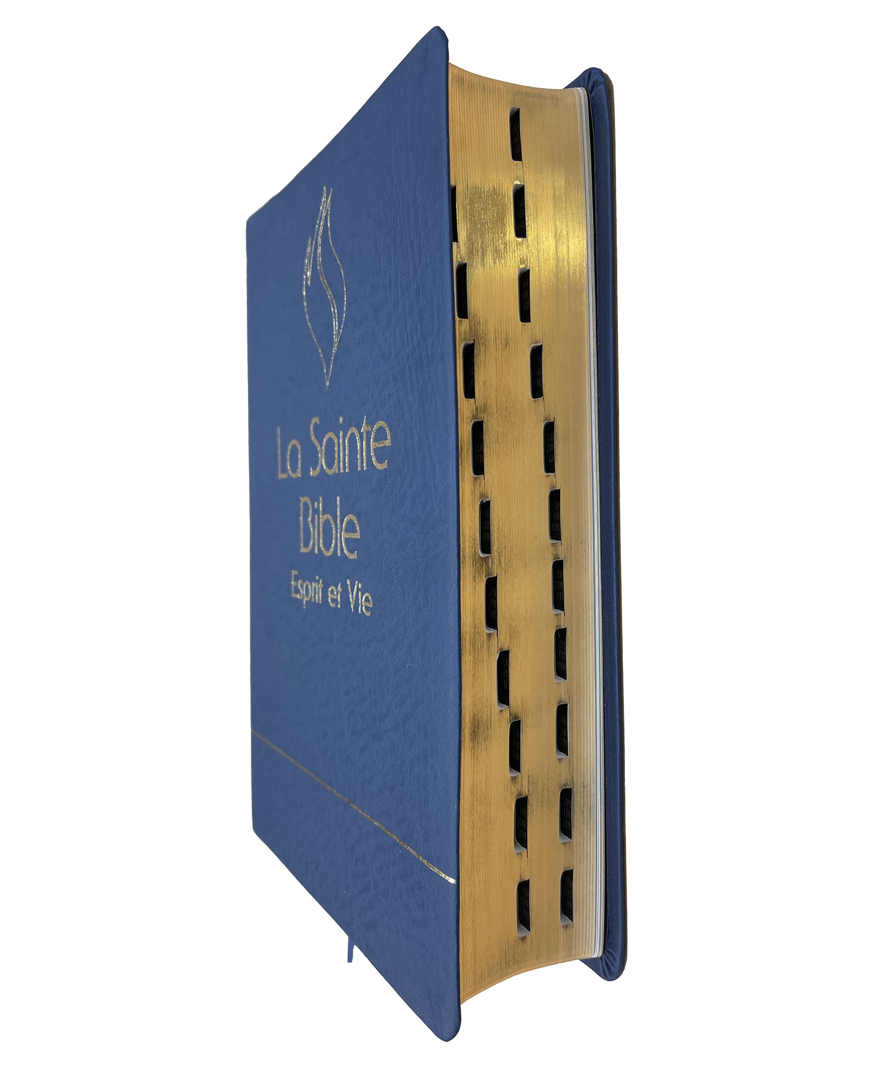 Bible Esprit et Vie | PU Souple Bleu | Modèle 2025