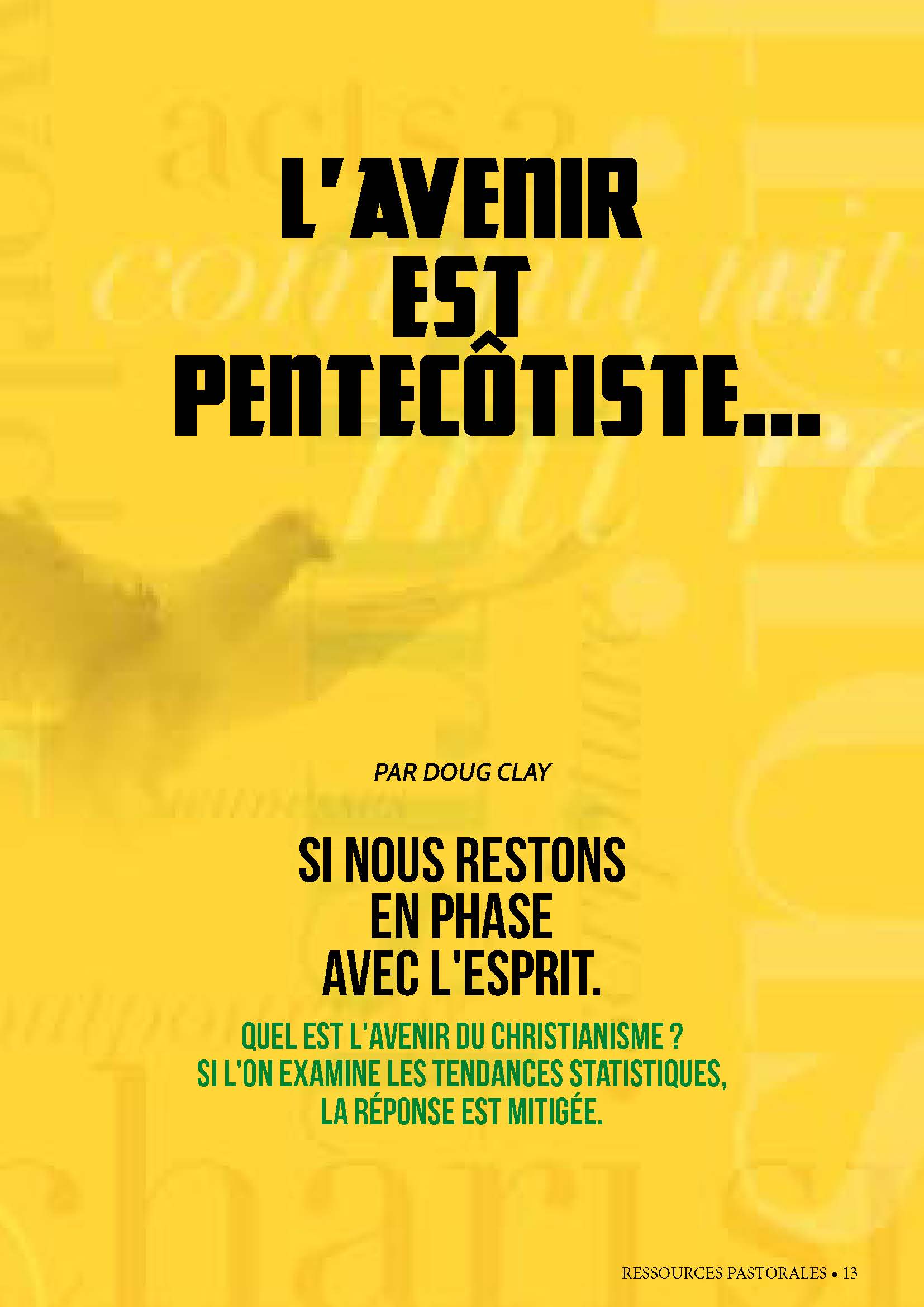 L'Église revitalisée: Accueillir notre particularité pentecôtiste | Ressources pastorales numéro 34