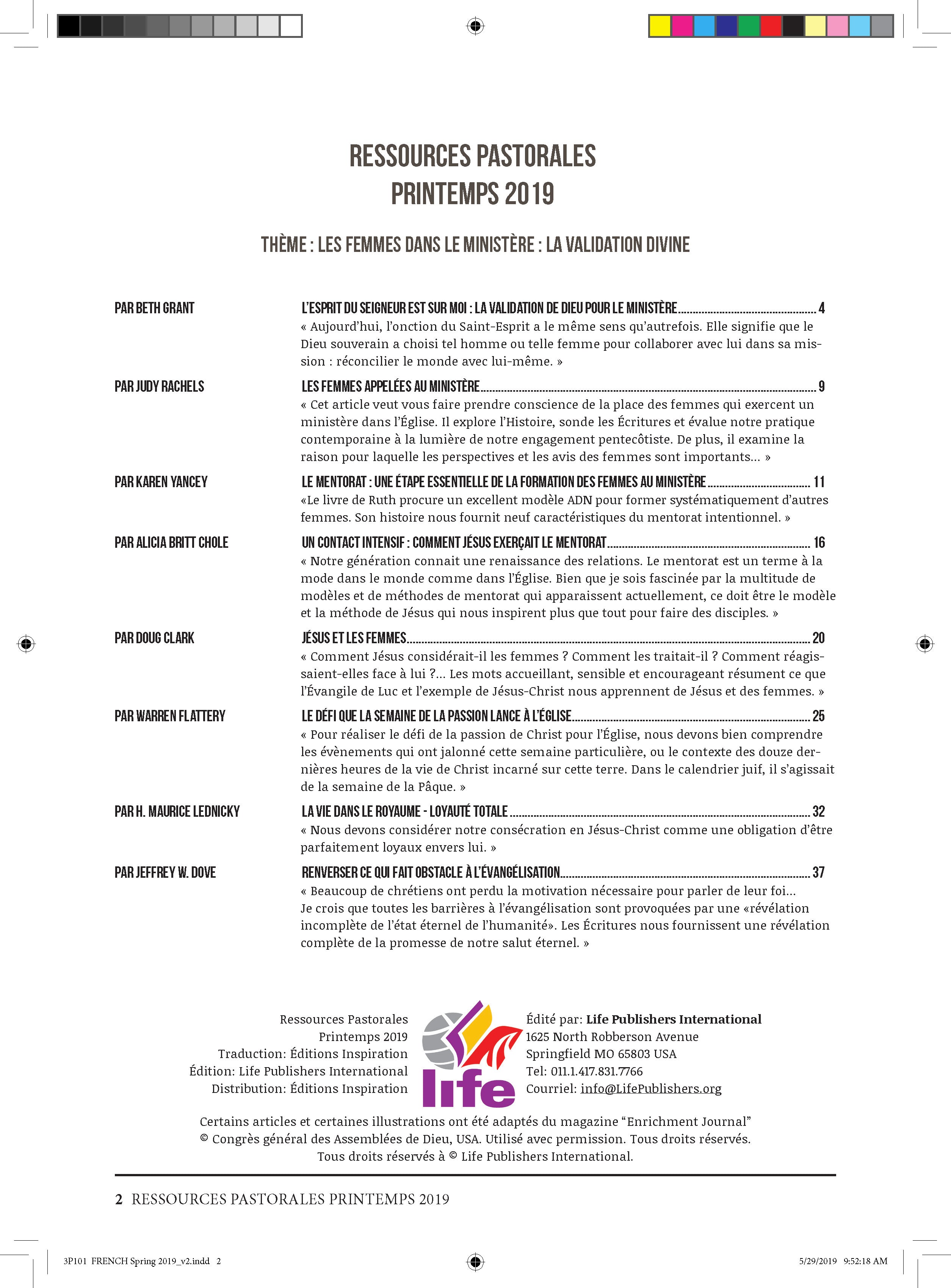 La prédication: Les femmes dans le ministère - La validation divine | Ressources pastorales numéro 16