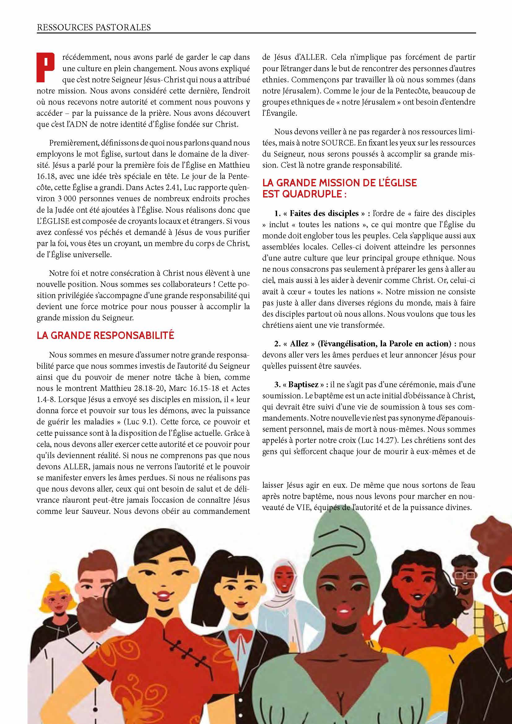 Rester dans la course pour apprécier la diversité | Ressources pastorales numéro 23