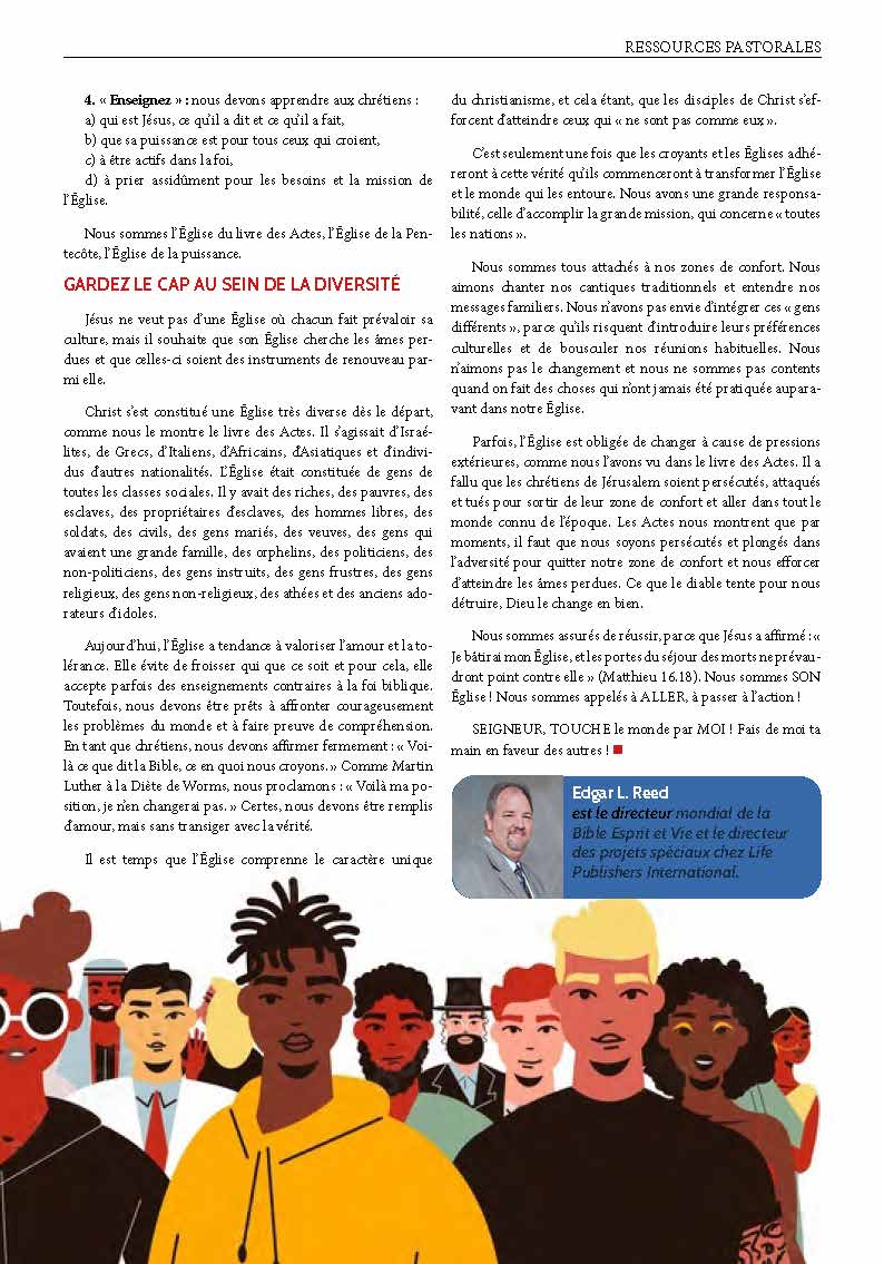 Rester dans la course pour apprécier la diversité | Ressources pastorales numéro 23