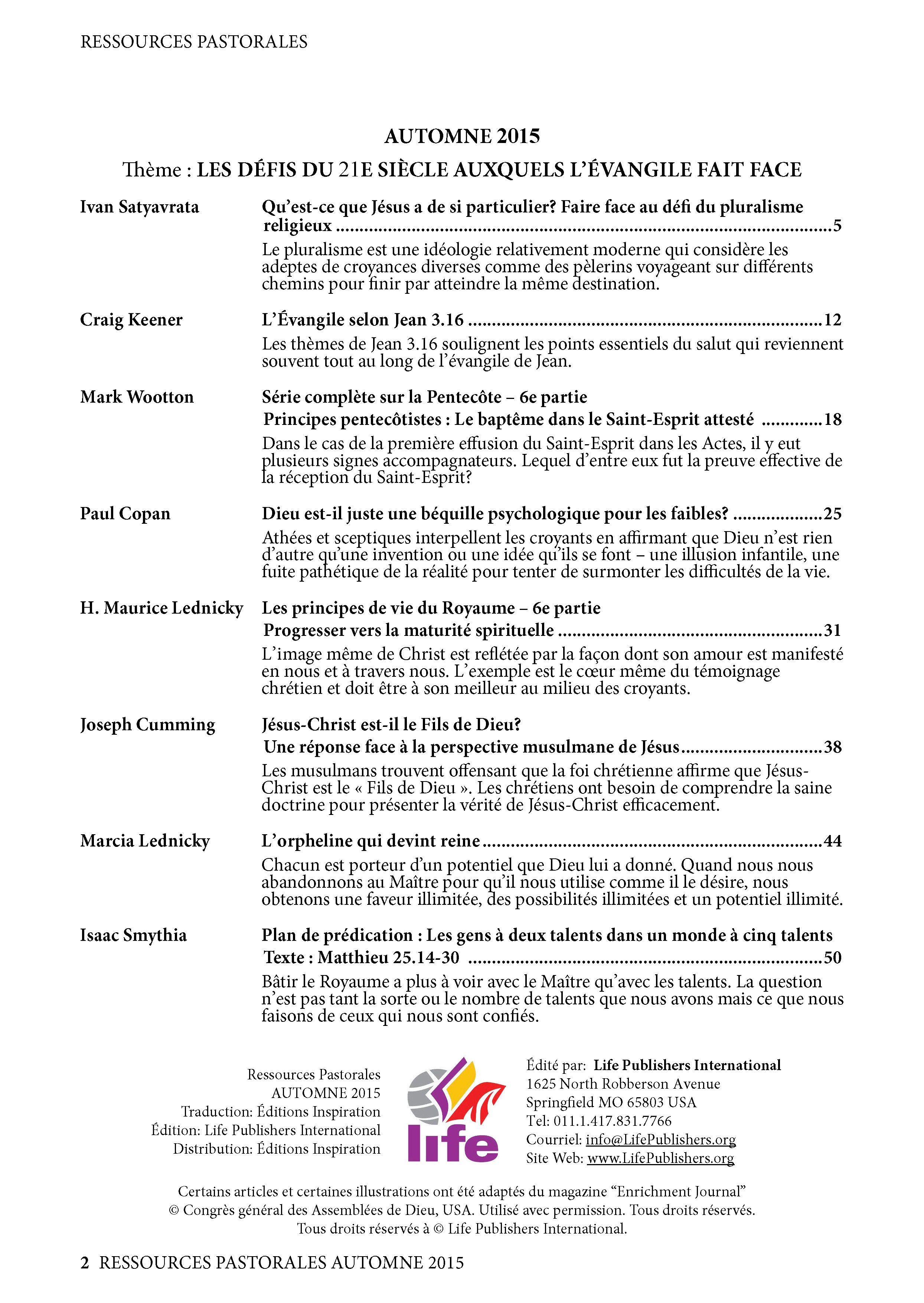 Le discipolat: Le mandat oublié | Ressources pastorales numéro 9