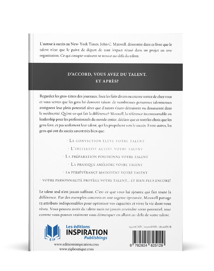 Au-delà du talent - Boutique iNSPIRATION