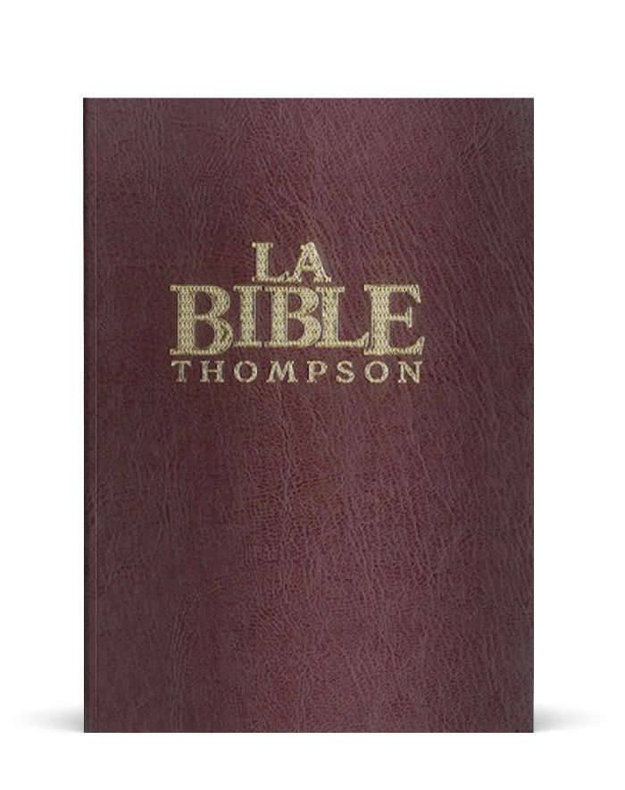 La Bible THOMPSON - la Colombe (luxe marron, tranche or, onglets)